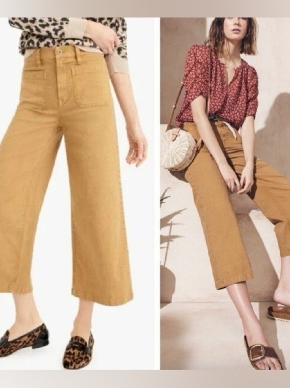 J. Crew Wide Leg Crop Pants Womens ' 30